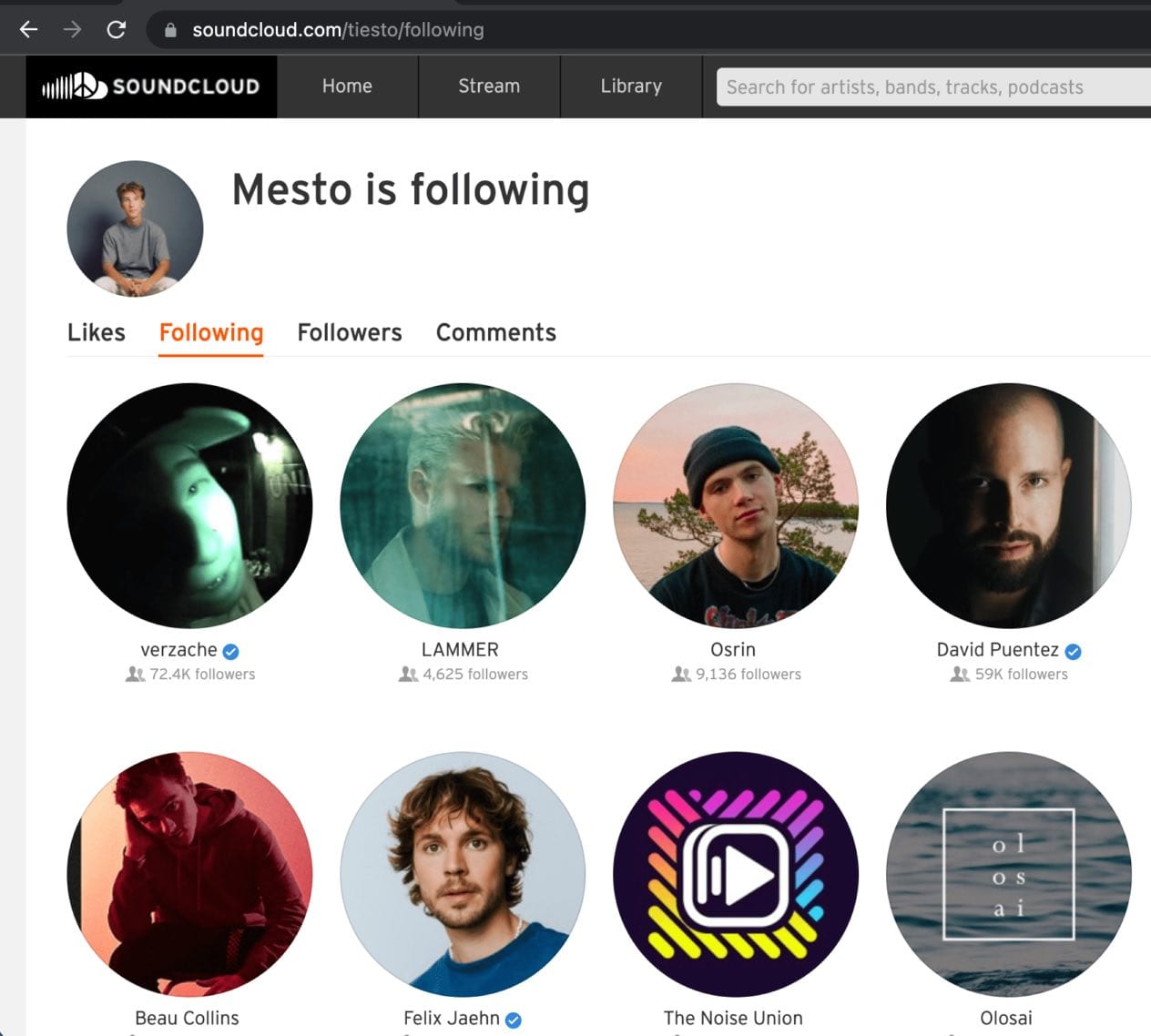 Request intercepted and sent to Mesto's page instead